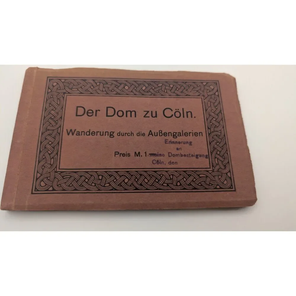 Antique German Postcard Booklet Der Domzu Cöln
